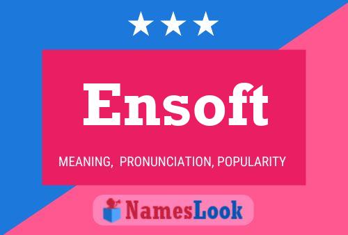 ملصق اسم Ensoft