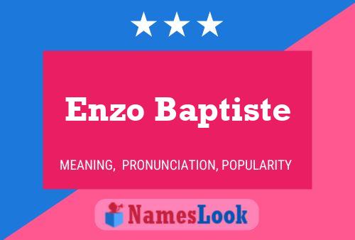 ملصق اسم Enzo Baptiste