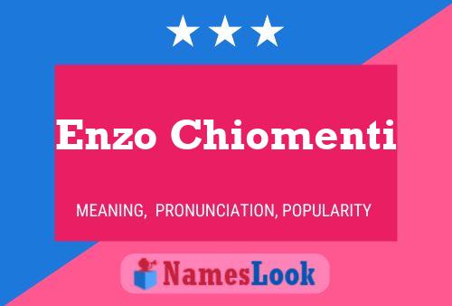 ملصق اسم Enzo Chiomenti