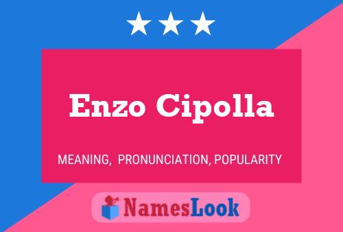 ملصق اسم Enzo Cipolla