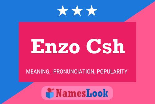 ملصق اسم Enzo Csh