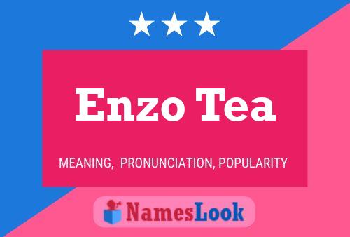 ملصق اسم Enzo Tea