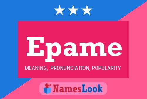 ملصق اسم Epame