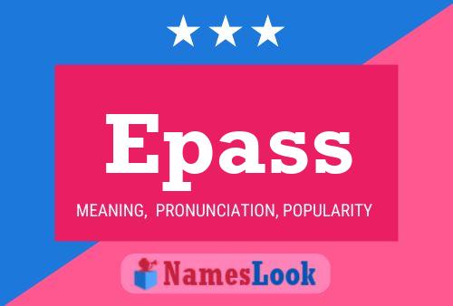 ملصق اسم Epass