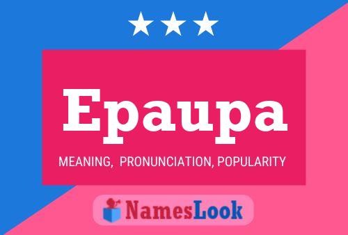 ملصق اسم Epaupa