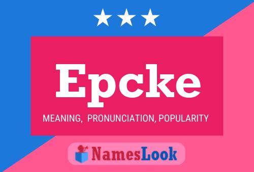 ملصق اسم Epcke