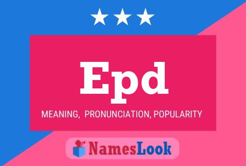 ملصق اسم Epd