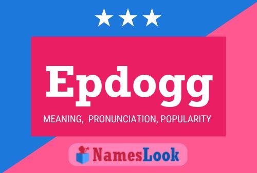 ملصق اسم Epdogg