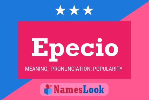 ملصق اسم Epecio