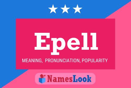 ملصق اسم Epell