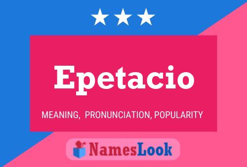 ملصق اسم Epetacio