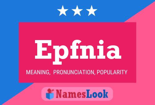 ملصق اسم Epfnia