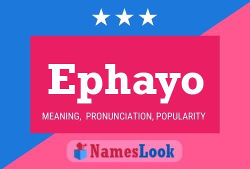 ملصق اسم Ephayo