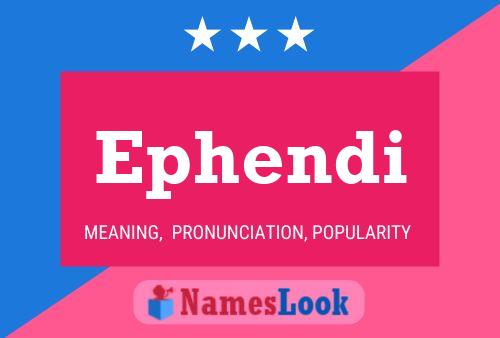 ملصق اسم Ephendi