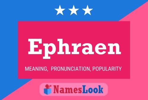 ملصق اسم Ephraen