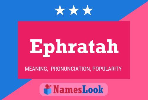 ملصق اسم Ephratah