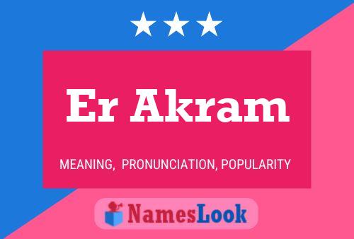 ملصق اسم Er Akram