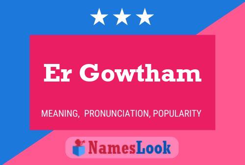 ملصق اسم Er Gowtham