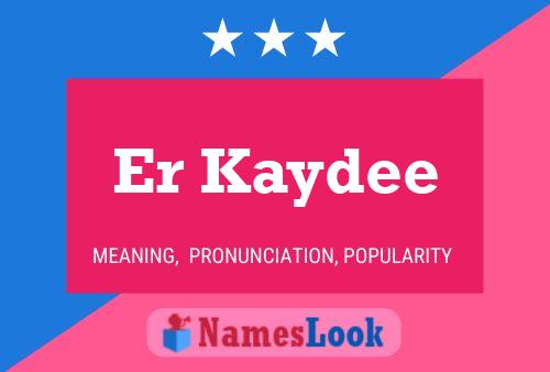 ملصق اسم Er Kaydee