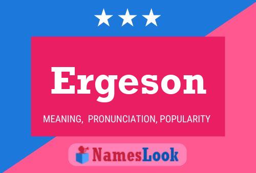 ملصق اسم Ergeson