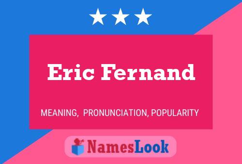 ملصق اسم Eric Fernand