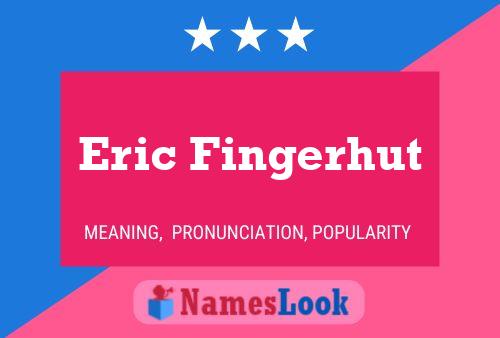 ملصق اسم Eric Fingerhut