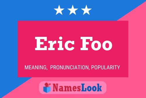 ملصق اسم Eric Foo