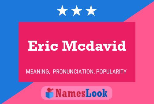 ملصق اسم Eric Mcdavid