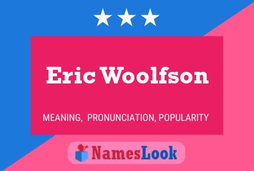 ملصق اسم Eric Woolfson