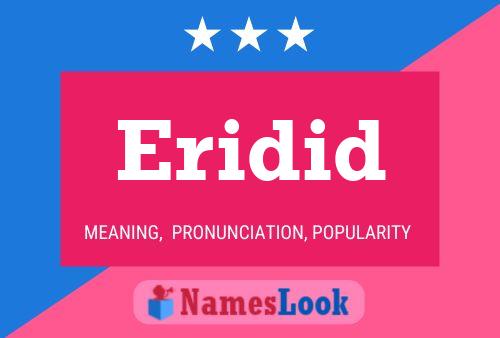 ملصق اسم Eridid