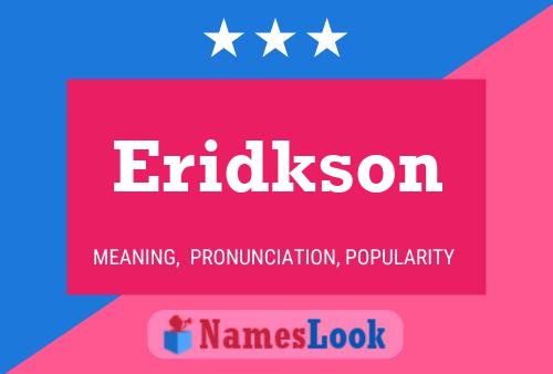 ملصق اسم Eridkson