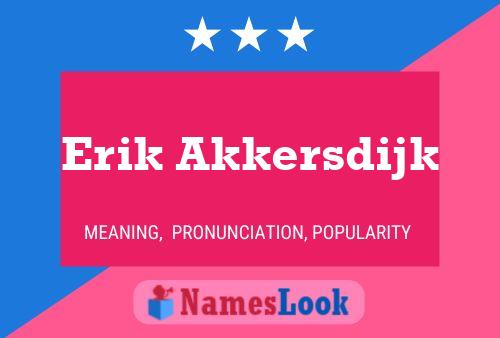 ملصق اسم Erik Akkersdijk