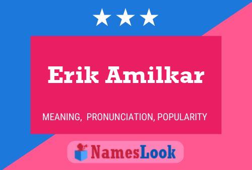 ملصق اسم Erik Amilkar