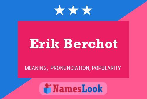 ملصق اسم Erik Berchot