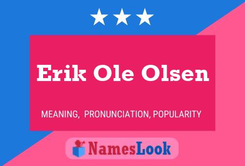 ملصق اسم Erik Ole Olsen