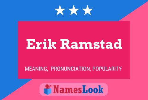 ملصق اسم Erik Ramstad