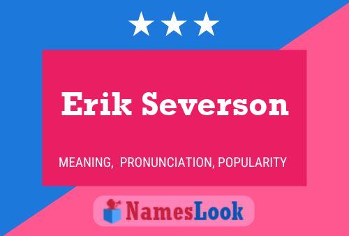 ملصق اسم Erik Severson