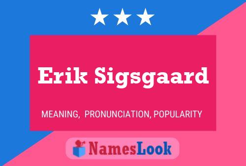 ملصق اسم Erik Sigsgaard