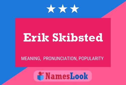 ملصق اسم Erik Skibsted