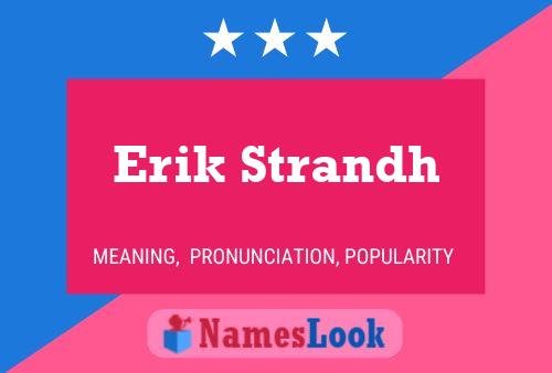 ملصق اسم Erik Strandh