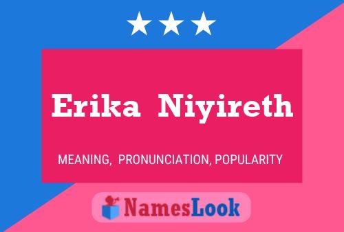 ملصق اسم Erika  Niyireth