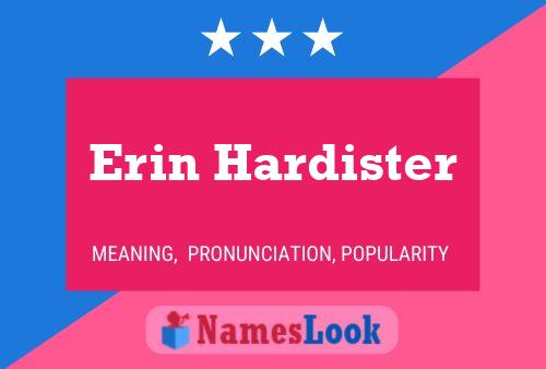 ملصق اسم Erin Hardister