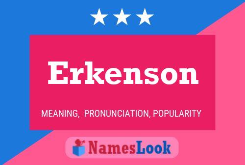 ملصق اسم Erkenson