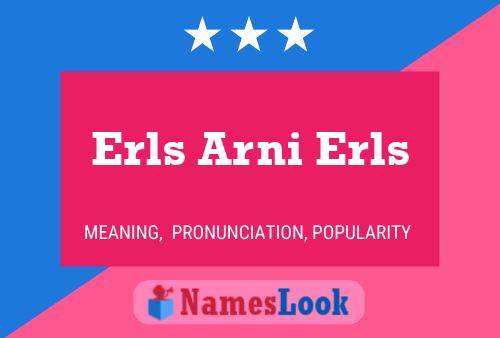 ملصق اسم Erls Arni Erls