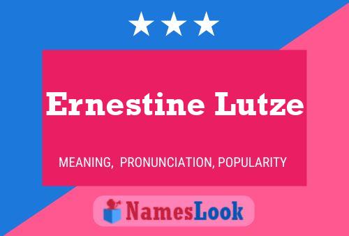 ملصق اسم Ernestine Lutze