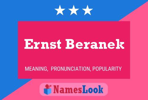 ملصق اسم Ernst Beranek