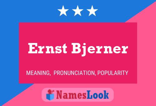 ملصق اسم Ernst Bjerner