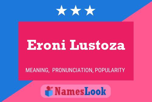 ملصق اسم Eroni Lustoza