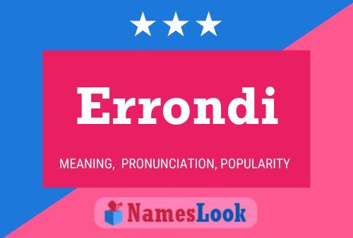 ملصق اسم Errondi