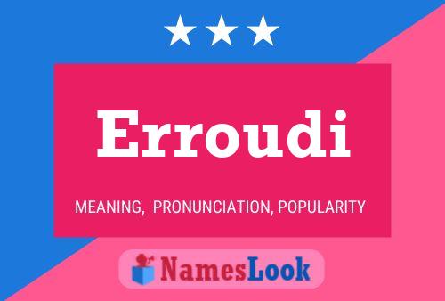 ملصق اسم Erroudi